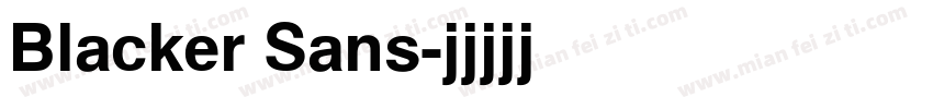 Blacker Sans字体转换